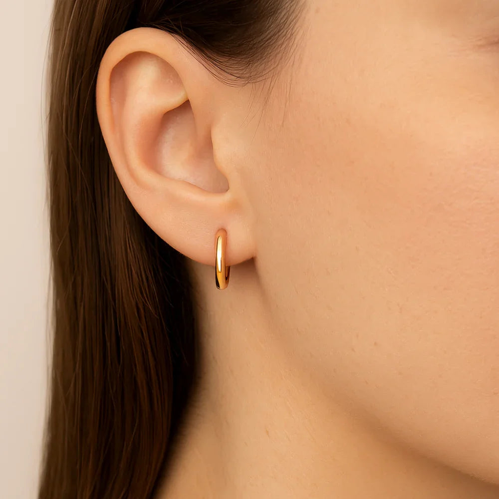 Brinco Argola Pequena Rommanel Banhado a Ouro 18K – Design Clássico e Elegante - Joias Rommanel | YouBeauty - Brincos, Colares e Anéis com Frete Grátis