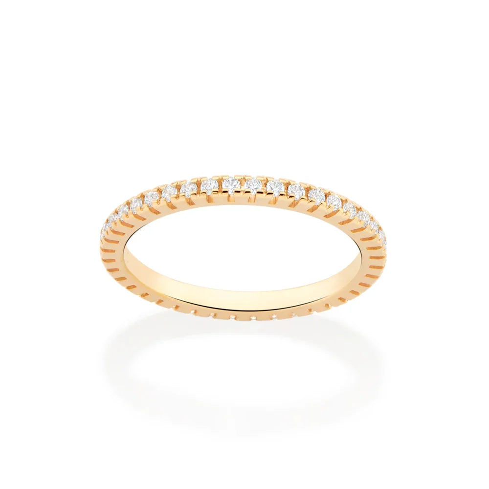 Anel Aparador Rommanel com 40 Zircônias em Banho Ouro 18K – Design Brilhante e Sofisticado - Joias Rommanel | YouBeauty - Brincos, Colares e Anéis com Frete Grátis