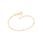 Pulseira Infantil Rommanel com Fio Cingapura e Bolinhas em Metal – Design Delicado 14 cm - Joias Rommanel | YouBeauty - Brincos, Colares e Anéis com Frete Grátis