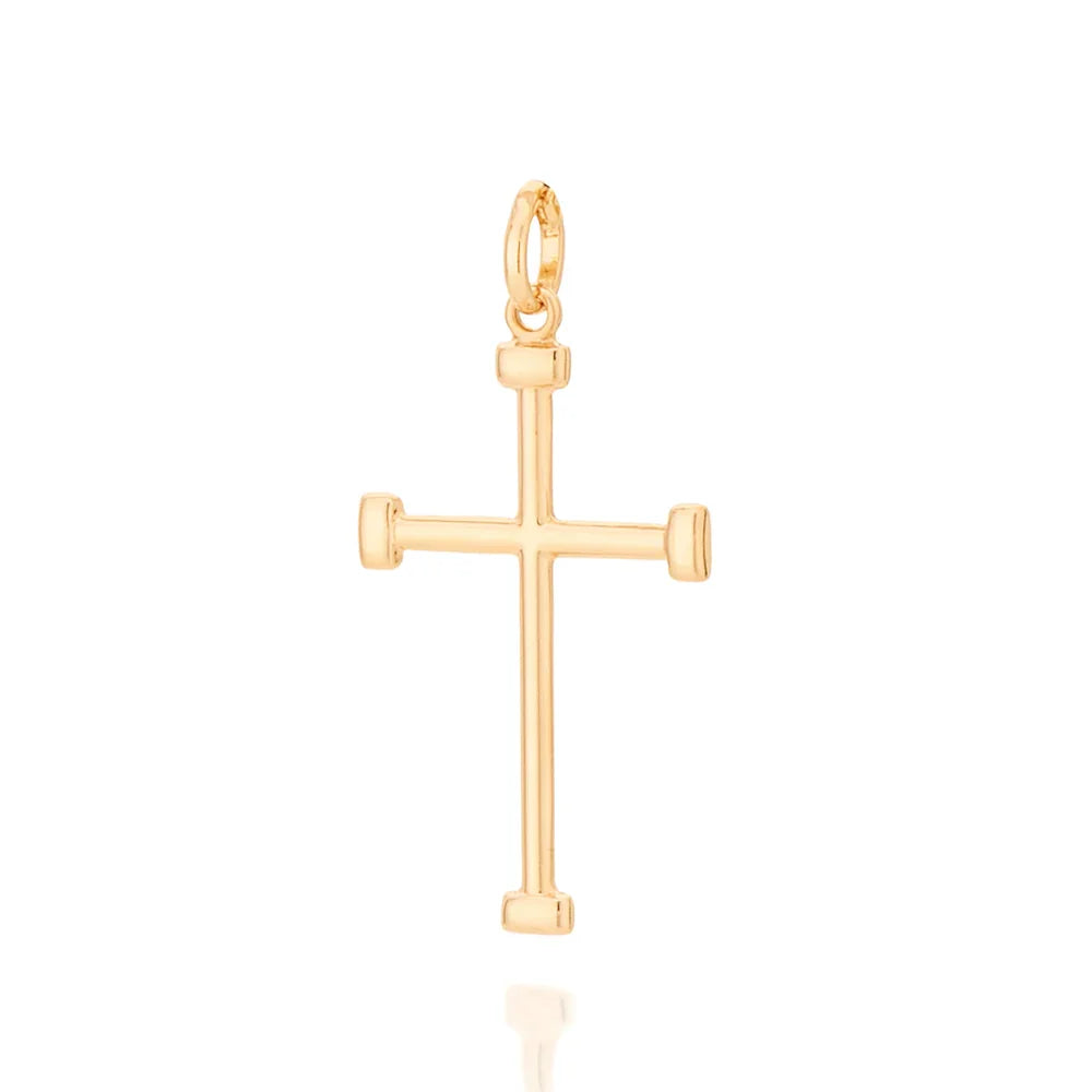 Pingente Cruz Rommanel com Pontas Retangulares em Ouro 18K – Design Sofisticado - Joias Rommanel | YouBeauty - Brincos, Colares e Anéis com Frete Grátis