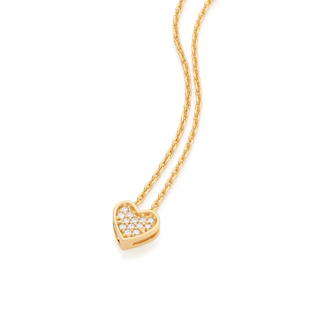 Gargantilha Rommanel Fio Elos com Coração Cravejado de Zircônias – Ajustável 45 a 50 cm - Joias Rommanel | YouBeauty - Brincos, Colares e Anéis com Frete Grátis