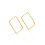 Brinco Argola Quadrada 2,5 cm Rommanel Banhado a Ouro 18K – Design Moderno e Sofisticado - Joias Rommanel | YouBeauty - Brincos, Colares e Anéis com Frete Grátis