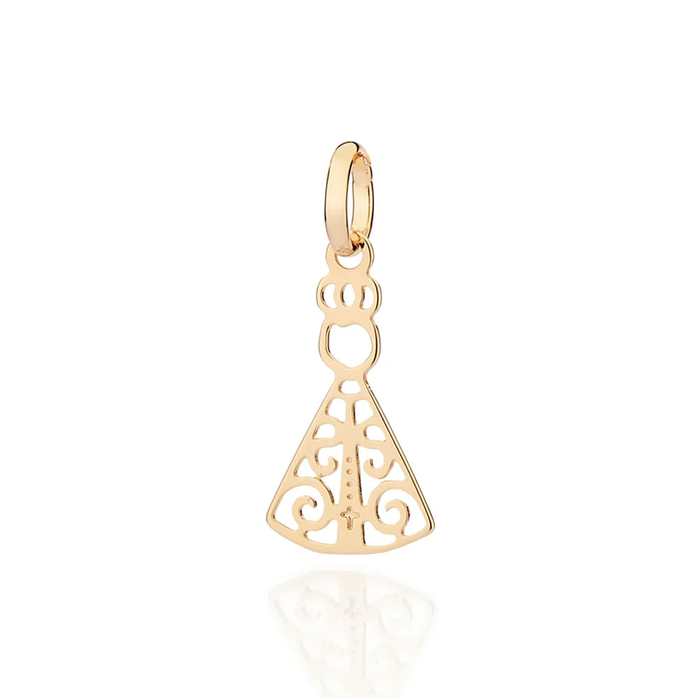 Pingente Nossa Senhora Aparecida Rommanel em Ouro 18K – Design Detalhado e Elegante - Joias Rommanel | YouBeauty - Brincos, Colares e Anéis com Frete Grátis