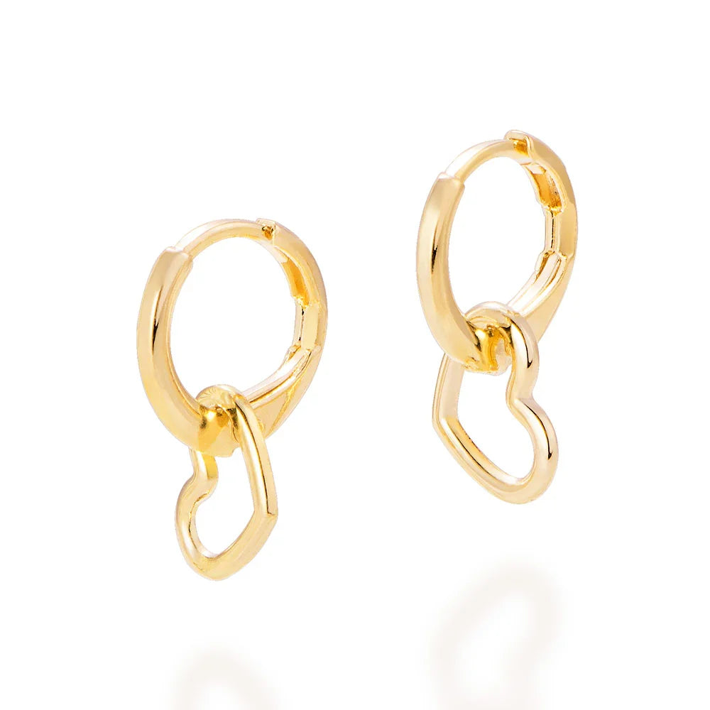 Brinco Argola com Coração Vazado Rommanel em Ouro 18K – Coleção Giovanna Antonelli Exclusiva - Joias Rommanel | YouBeauty - Brincos, Colares e Anéis com Frete Grátis