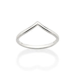 Anel Skinny Rommanel com Curvatura em V em Prata – Design Minimalista Elegante - Joias Rommanel | YouBeauty - Brincos, Colares e Anéis com Frete Grátis