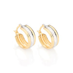 Brinco Argola Pequena Rommanel Banhado a Ouro 18K com Aplicação de Rhodium – Design Clássico e Elegante - Joias Rommanel | YouBeauty - Brincos, Colares e Anéis com Frete Grátis