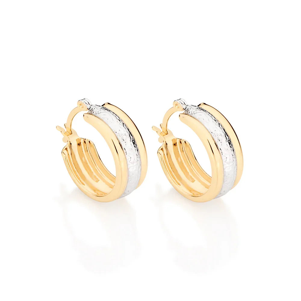 Brinco Argola Pequena Rommanel Banhado a Ouro 18K com Aplicação de Rhodium – Design Clássico e Elegante - Joias Rommanel | YouBeauty - Brincos, Colares e Anéis com Frete Grátis