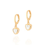 Brinco Argola Coração com Zircônia 6mm Rommanel em Banho Ouro 18K – Design Elegante e Delicado - Joias Rommanel | YouBeauty - Brincos, Colares e Anéis com Frete Grátis