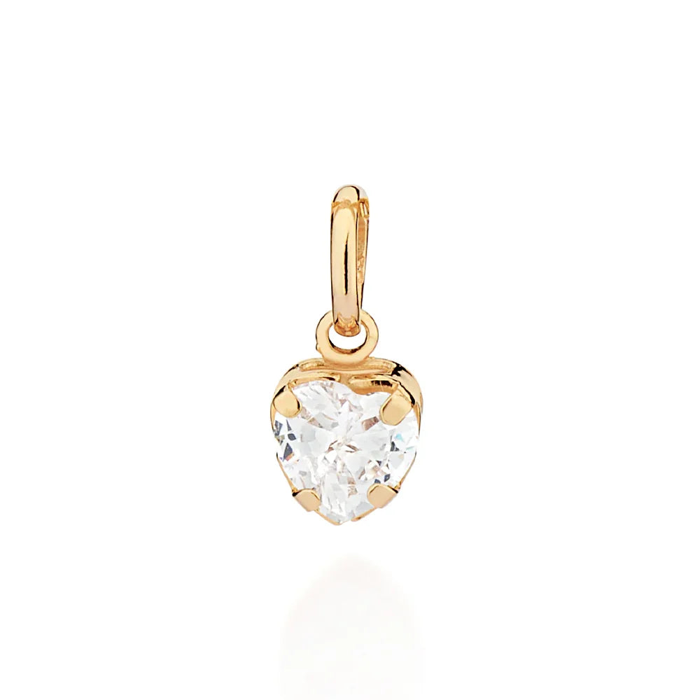 Pingente Rommanel Solitário com Zircônia em Formato de Coração – Banho Ouro 18K - Joias Rommanel | YouBeauty - Brincos, Colares e Anéis com Frete Grátis
