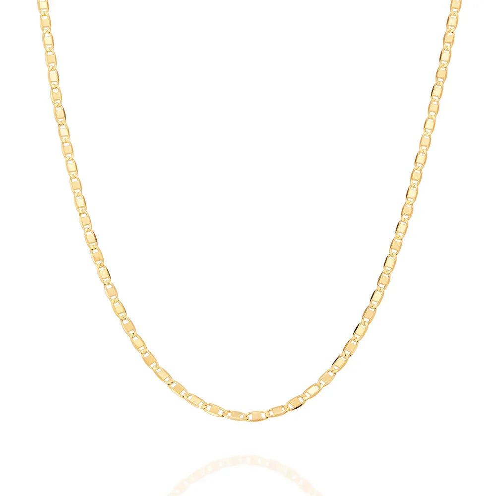 Gargantilha Rommanel de Elos Piastrine Diamantados em Ouro 18K – Corrente Fina 50 cm - Joias Rommanel | YouBeauty - Brincos, Colares e Anéis com Frete Grátis