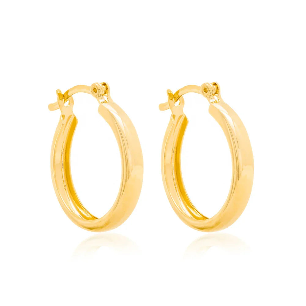 Brinco Argola 1,8 cm Rommanel Banhado a Ouro 18K – Design Clássico e Sofisticado - Joias Rommanel | YouBeauty - Brincos, Colares e Anéis com Frete Grátis