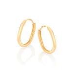 Brinco Argola Oval Rommanel Banhado a Ouro 18K – Design Exclusivo Giovanna Antonelli - Joias Rommanel | YouBeauty - Brincos, Colares e Anéis com Frete Grátis