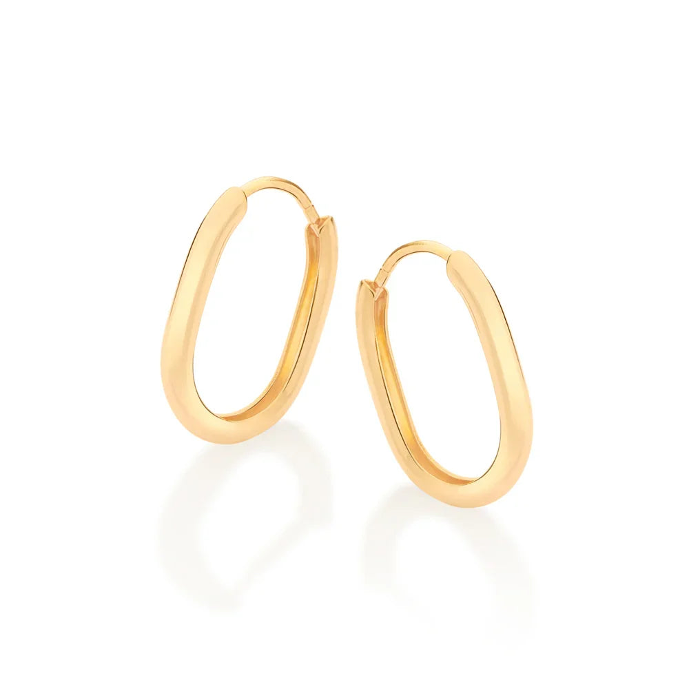 Brinco Argola Oval Rommanel Banhado a Ouro 18K – Design Exclusivo Giovanna Antonelli - Joias Rommanel | YouBeauty - Brincos, Colares e Anéis com Frete Grátis