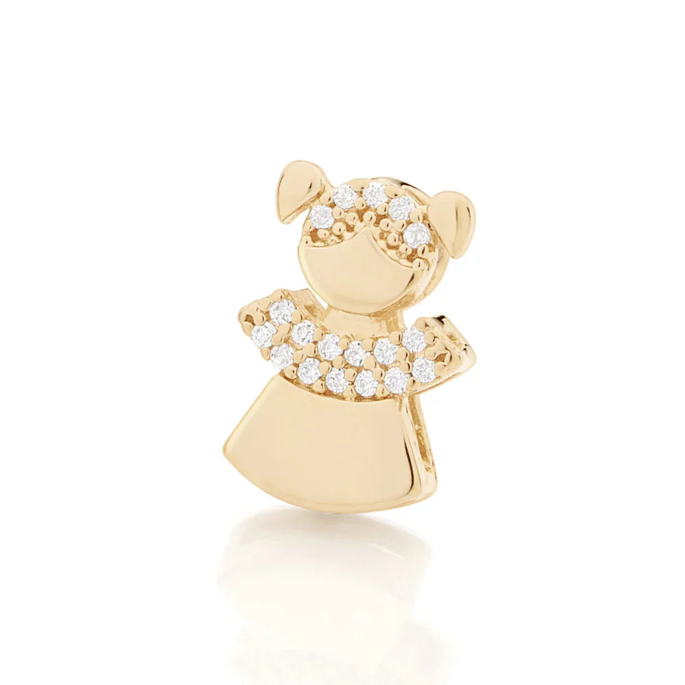 Pingente Menina Rommanel com 18 Zircônias em Ouro 18k – Detalhe Delicado - Joias Rommanel | YouBeauty - Brincos, Colares e Anéis com Frete Grátis