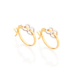 Brinco Argola Infantil Rommanel com 6 Corações em Ouro 18K e Rhodium – Design Delicado e Seguro - Joias Rommanel | YouBeauty - Brincos, Colares e Anéis com Frete Grátis
