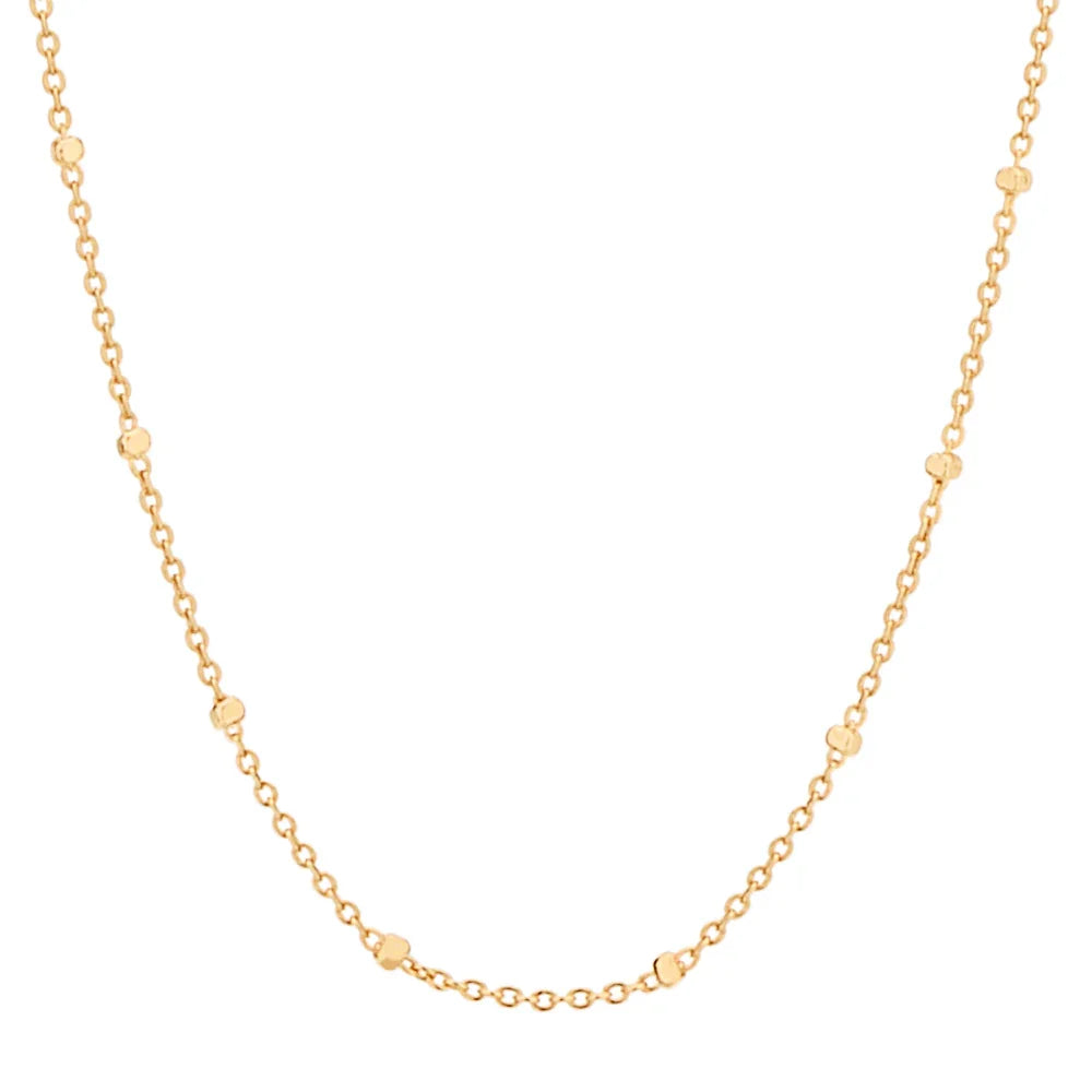 Gargantilha Rommanel com Fio Elo Redondo e Cubos em Ouro 18K – Design Moderno e Sofisticado - Joias Rommanel | YouBeauty - Brincos, Colares e Anéis com Frete Grátis
