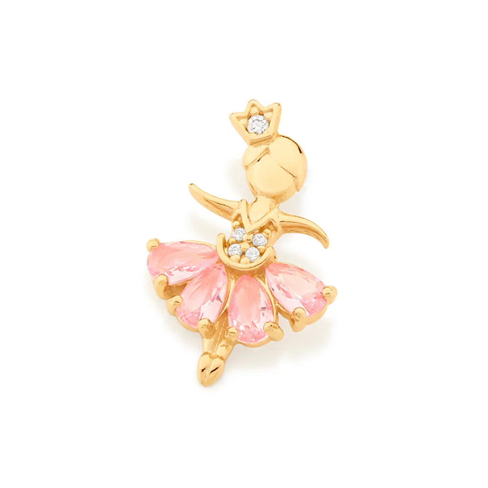 Pingente Bailarina Rommanel Cravejado com Zircônias em Banho Ouro 18K – Design Delicado e Sofisticado - Joias Rommanel | YouBeauty - Brincos, Colares e Anéis com Frete Grátis