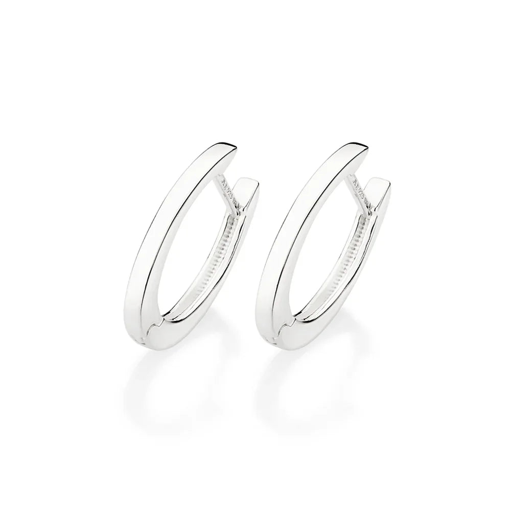 Brinco Argola Oval Médio Rommanel em Prata – Design Clássico e Sofisticado - Joias Rommanel | YouBeauty - Brincos, Colares e Anéis com Frete Grátis
