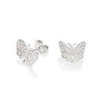 Brinco Borboleta Rommanel Cravejado com 44 Zircônias em Prata – Design Delicado e Brilhante - Joias Rommanel | YouBeauty - Brincos, Colares e Anéis com Frete Grátis