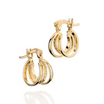 Brinco Argola Tripla Vazado Rommanel em Ouro 18K – Detalhe Trabalhado e Design Sofisticado - Joias Rommanel | YouBeauty - Brincos, Colares e Anéis com Frete Grátis