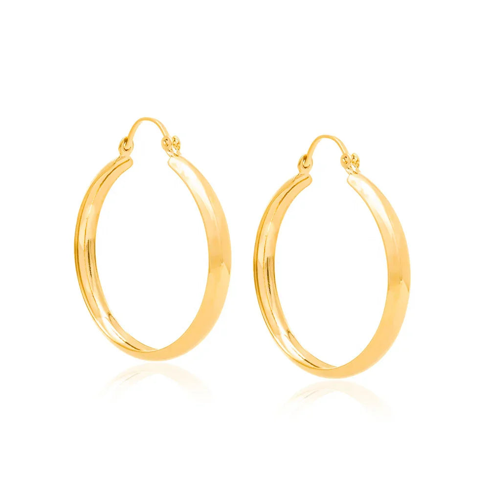 Brinco Argola 2,8 cm Rommanel Banhado a Ouro 18K – Design Clássico e Sofisticado - Joias Rommanel | YouBeauty - Brincos, Colares e Anéis com Frete Grátis