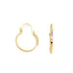 Brinco Argola Rommanel com Detalhe em Rhodium Banhado a Ouro 18K – Acabamento Premium 2,2 cm - Joias Rommanel | YouBeauty - Brincos, Colares e Anéis com Frete Grátis