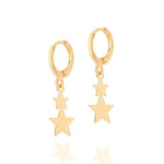 Brinco Argola com 4 Estrelas Penduradas Rommanel em Ouro 18K – Coleção Giovanna Antonelli Exclusiva - Joias Rommanel | YouBeauty - Brincos, Colares e Anéis com Frete Grátis