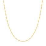 Corrente Rommanel com Navetes e Detalhes Batidos em Ouro 18K – Design Elegante 50cm - Joias Rommanel | YouBeauty - Brincos, Colares e Anéis com Frete Grátis