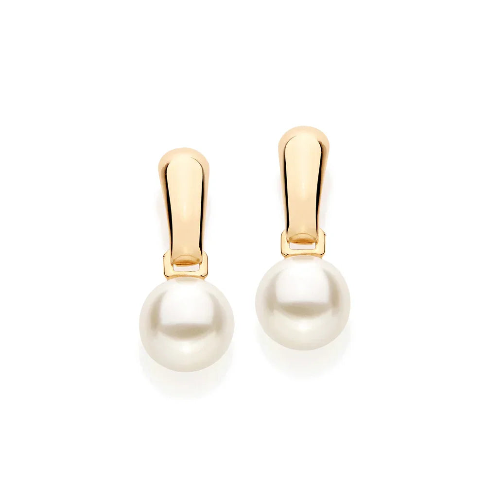 Brinco Rommanel com Duas Pérolas Sintéticas 8mm em Banho Ouro 18K – Base Lisa Elegante - Joias Rommanel | YouBeauty - Brincos, Colares e Anéis com Frete Grátis
