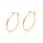 Brinco Argola Rommanel com Detalhes em Alto Relevo – Banho Ouro 18K Premium, 2,9 cm - Joias Rommanel | YouBeauty - Brincos, Colares e Anéis com Frete Grátis