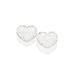 Brinco Botão Rommanel em Formato Coração com Tramas Delicadas – Design Sofisticado e Leveza - Joias Rommanel | YouBeauty - Brincos, Colares e Anéis com Frete Grátis