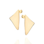 Brinco Botão Triangular Rommanel em Banho Ouro 18K – Design Minimalista Elegante - Joias Rommanel | YouBeauty - Brincos, Colares e Anéis com Frete Grátis