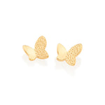 Brinco Borboleta Granitado Rommanel em Banho de Ouro 18K – Design Delicado e Sofisticado - Joias Rommanel | YouBeauty - Brincos, Colares e Anéis com Frete Grátis