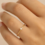 Anel Solitário Rommanel com Zircônia 2,5mm em Banho de Ouro 18K – Design Elegante e Sofisticado - You Beauty