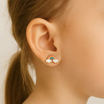 Brinco Infantil Arco-Íris com Nuvens Rommanel em Ouro 18K – Design Colorido e Divertido - Joias Rommanel | YouBeauty - Brincos, Colares e Anéis com Frete Grátis