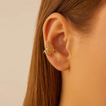 Brinco Piercing Rommanel em Formato de Asas de Borboleta – Design Delicado com Pressão Ajustável - Joias Rommanel | YouBeauty - Brincos, Colares e Anéis com Frete Grátis