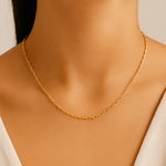 Cordão Elo Cadeado Rommanel em Banho Ouro 18K – Fio Fino 0,40 mm, 60 cm - Joias Rommanel | YouBeauty - Brincos, Colares e Anéis com Frete Grátis