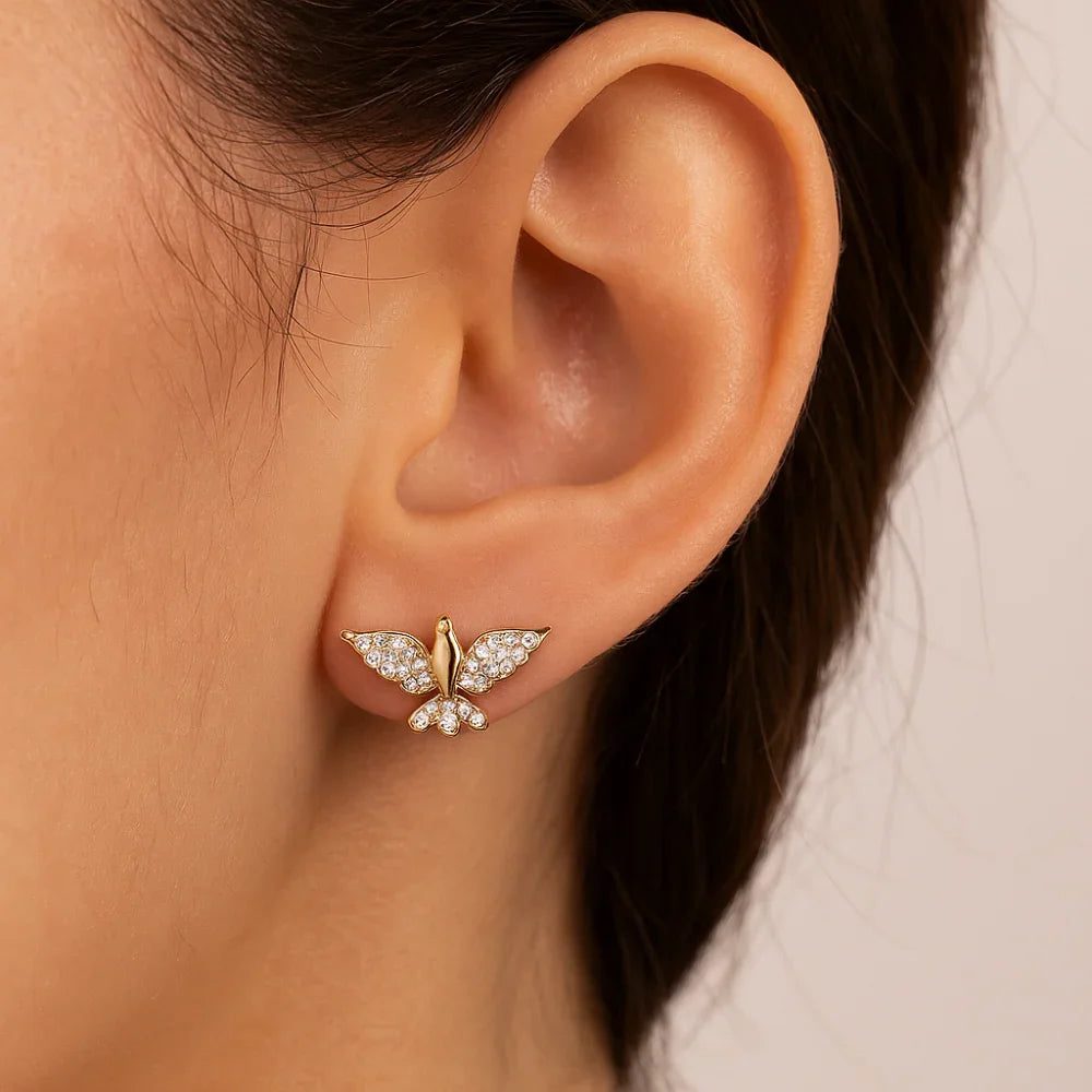 Brinco Espírito Santo Rommanel Cravejado com 64 Zircônias em Ouro 18K – Design Elegante e Sofisticado - Joias Rommanel | YouBeauty - Brincos, Colares e Anéis com Frete Grátis