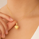 Pingente Coração Estilo Almofada Rommanel Banhado a Ouro 18K – Acabamento Fosco Elegante - Joias Rommanel | YouBeauty - Brincos, Colares e Anéis com Frete Grátis