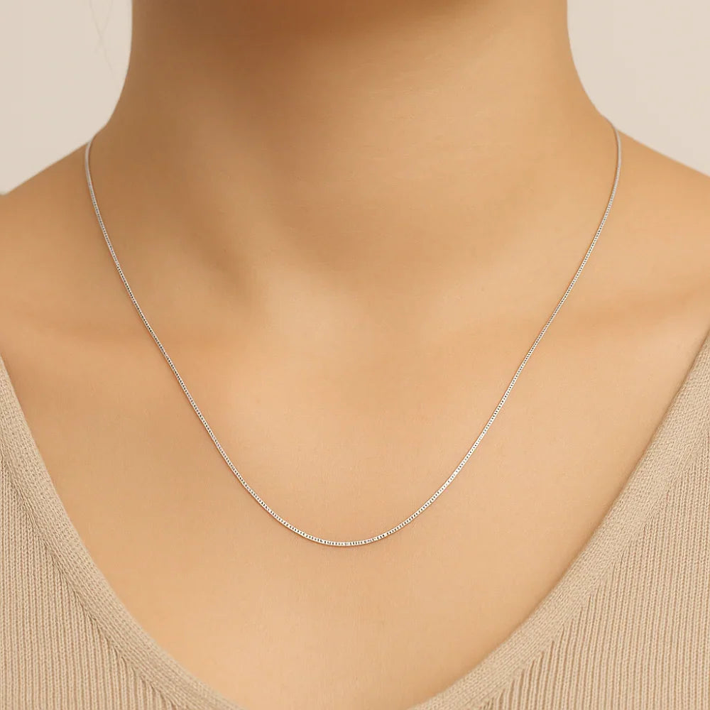 Gargantilha Rommanel em Corrente Veneziana 1,0 mm 50 cm – Design Fino e Elegante