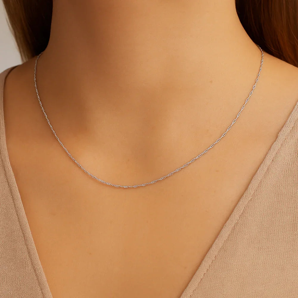 Gargantilha Rommanel em Corrente Singapura 0,30 mm – Design Delicado e Elegante