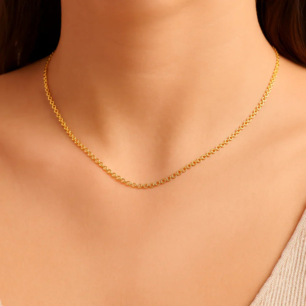 Gargantilha Rommanel com Corrente de Elos em Formato de Corações Diamantados – Design Elegante e Sofisticado - Joias Rommanel | YouBeauty - Brincos, Colares e Anéis com Frete Grátis