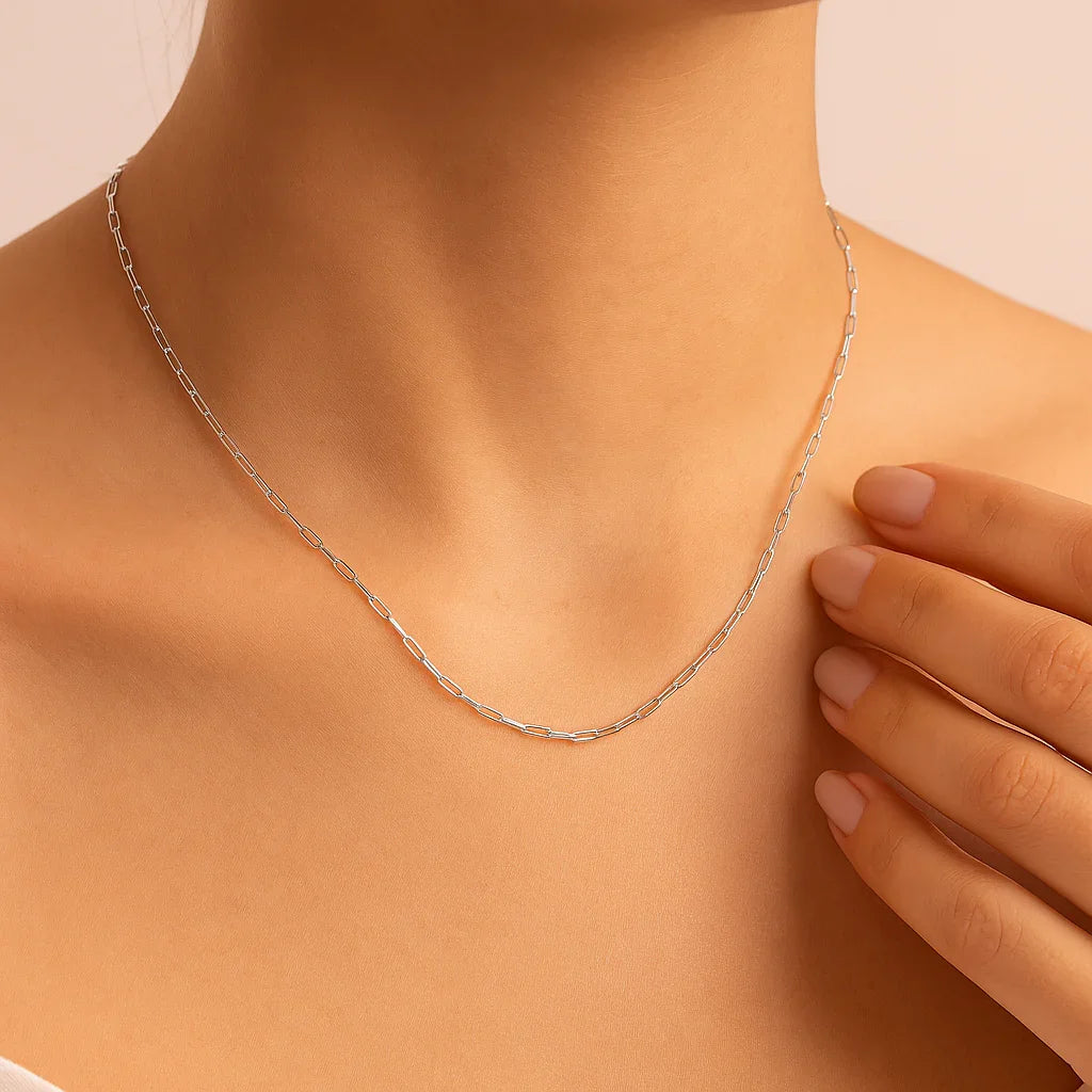 Corrente Veneziana Rommanel em Prata 60 cm – Elos Finos e Delicados - Joias Rommanel | YouBeauty - Brincos, Colares e Anéis com Frete Grátis