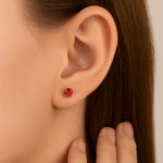 Kit Brinco Solitário Rommanel com Cristais Rosa em Ouro 18K – Tamanhos Variados 3 a 5mm - Joias Rommanel | YouBeauty - Brincos, Colares e Anéis com Frete Grátis