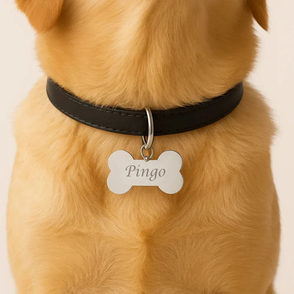 Medalha Rommanel para Pet em Formato Osso – Personalizável e Resistente - You Beauty