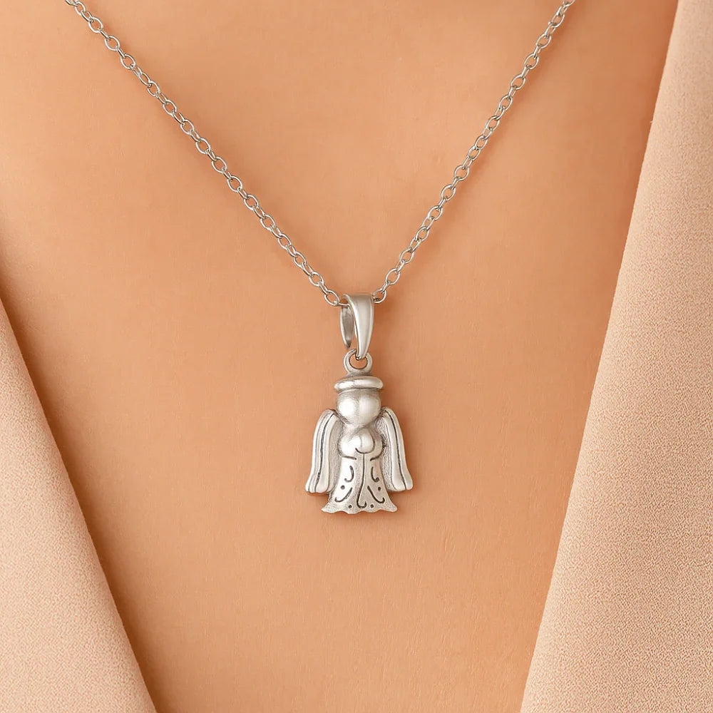 Pingente Berloque Anjo da Guarda Rommanel em Prata – Design Delicado e Símbolo de Proteção - Joias Rommanel | YouBeauty - Brincos, Colares e Anéis com Frete Grátis