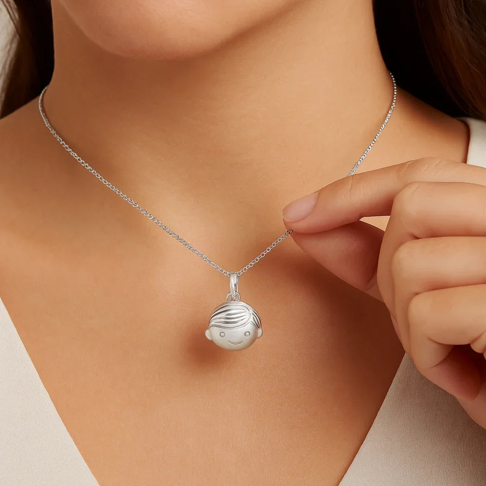 Pingente Berloque Stopper Cabeça de Menino Rommanel em Prata – Design Delicado e Exclusivo - Joias Rommanel | YouBeauty - Brincos, Colares e Anéis com Frete Grátis