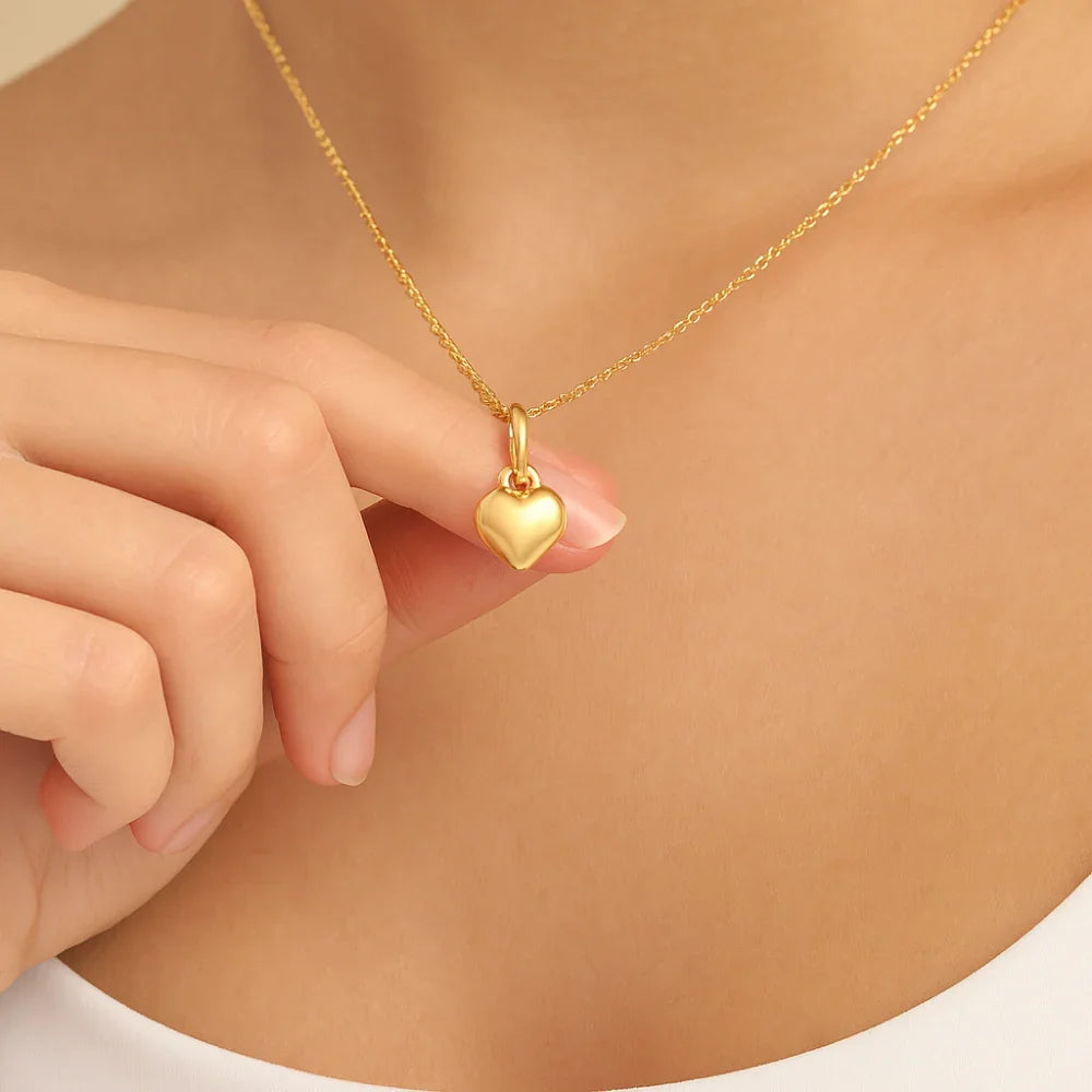 Pingente Coração Abaulado Rommanel em Ouro 18K – Design Delicado e Sofisticado - Joias Rommanel | YouBeauty - Brincos, Colares e Anéis com Frete Grátis