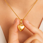 Pingente Rommanel em Coração Abaulado Liso com Banho Ouro 18K – Design Elegante e Delicado - Joias Rommanel | YouBeauty - Brincos, Colares e Anéis com Frete Grátis