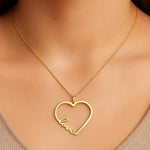 Pingente Coração Vazado Rommanel com Escrita Love em Ouro 18K – Design Delicado e Romântico - Joias Rommanel | YouBeauty - Brincos, Colares e Anéis com Frete Grátis